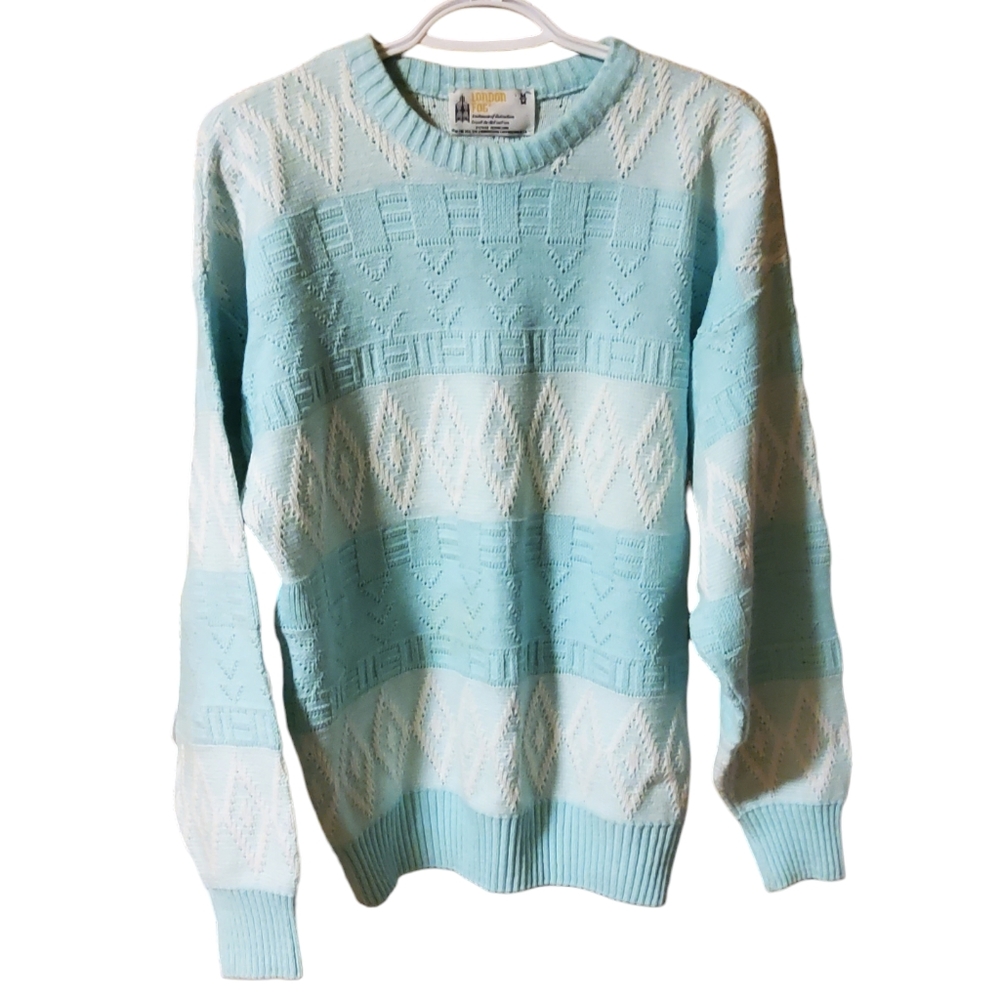 London Fog Vintage Sweater with Balloon Sleeves